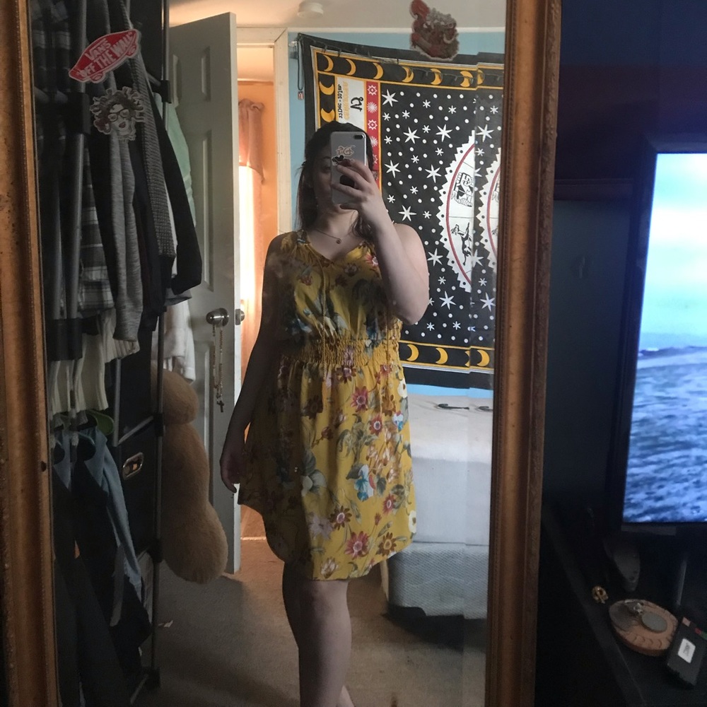 flower print dress